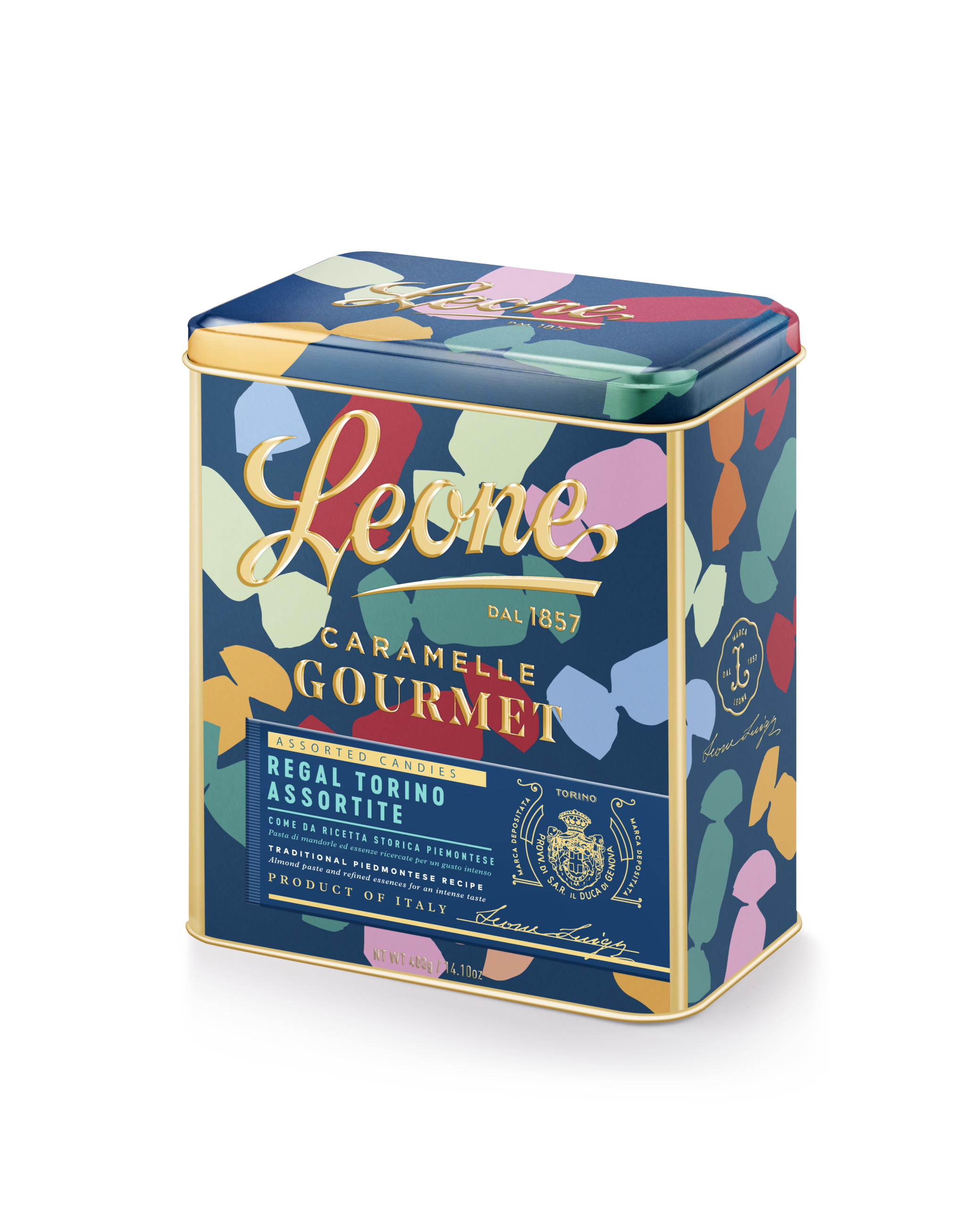 Kuninkaalliset Torinon karamellit, lahjapakkaus (Leone, Italia) 400 g