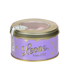 Vaarika-karamelli pyöreässä metallirasia (Leone, Italia) 150 g