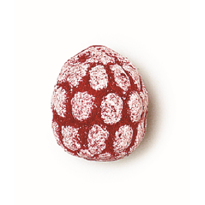 Alternative view of Vaarika-karamelli pyöreässä metallirasia (Leone, Italia) 150 g