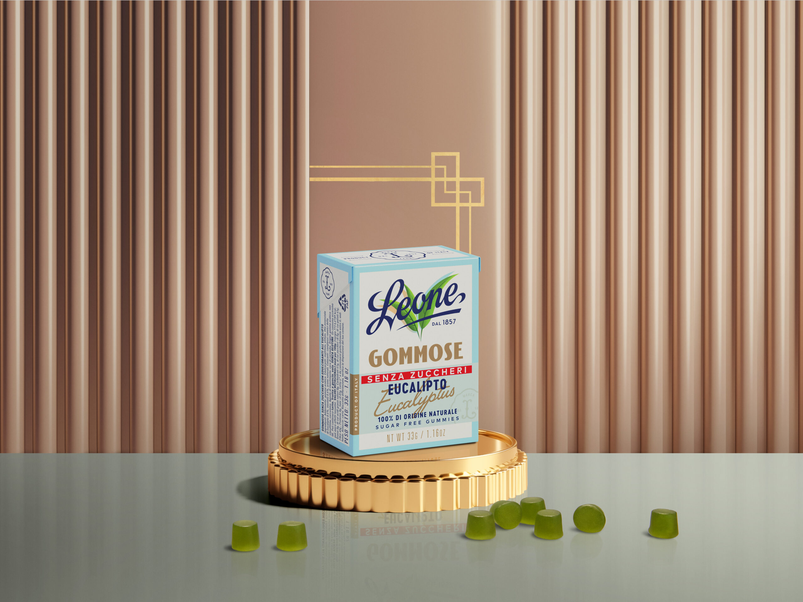 Sokerittomat kumimakeiset – eukalyptusmaulla, 33 g