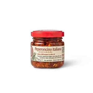 Mausteinen paprika paloina oliiviöljyssä 100 g (Italia, Liguria)