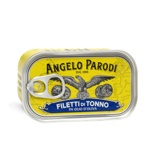 Tonnikalafilee oliiviöljyssä, metallinen rasia (Angelo Parodi) 125 g