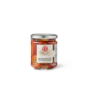 Välimeren sardellilla ja oliiveilla täytetyt pyöreät paprikat 180 g (Italia, Liguria)