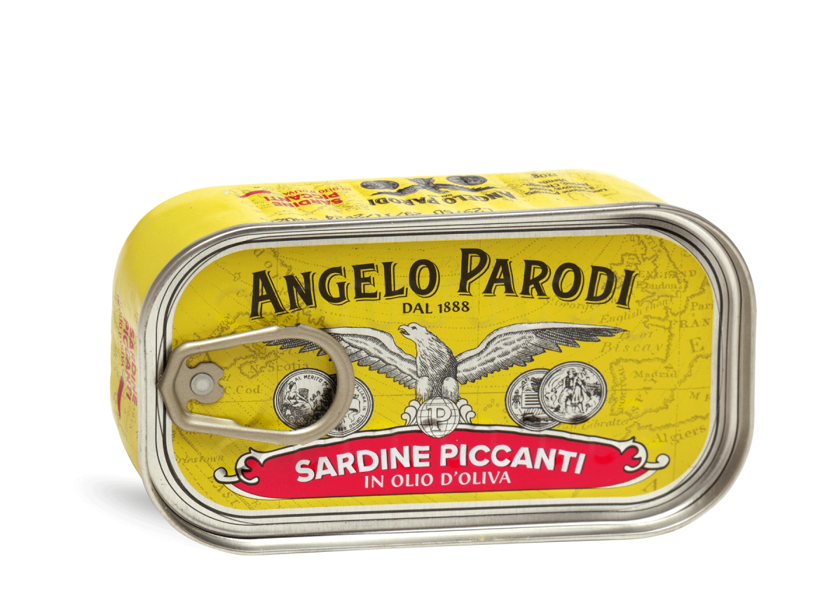 Mausteiset sardiinit oliiviöljyssä (Angelo Parodi) 120 g