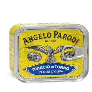 Tonnikala oliiviöljyssä, metallinen rasia (Angelo Parodi) 230 g