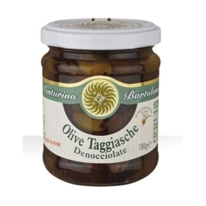”Taggiasche”-oliivit, kivettömät, EVO-öljyssä, 180 g (Italia)