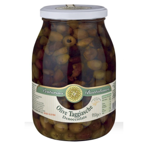Kivettömät ”Taggiasche”-oliivit EVO-öljyssä, 950 g (Italia)